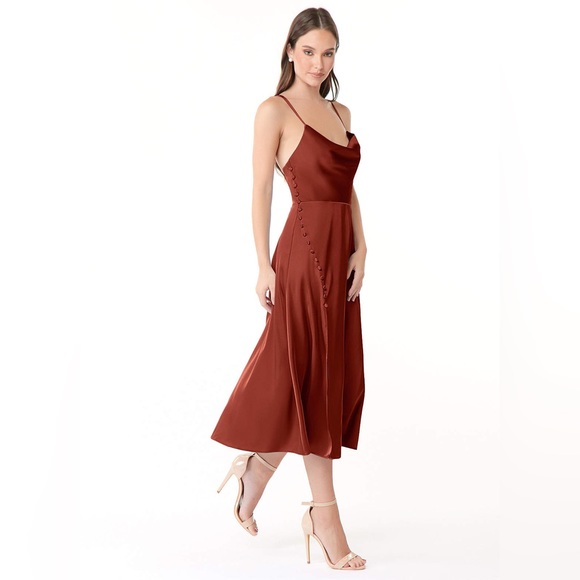 azazie ceci stretch satin dress Azazie Ceci Stretch Satin Dress